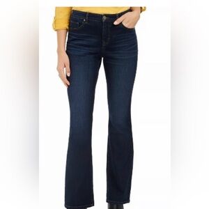 Chico's Women's High Rise Dark Wash Bootcut Jeans